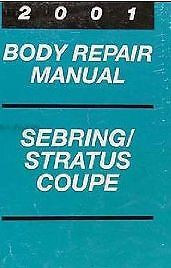 2001 CHRYSLER SEBRING & STRATUS BODY Service Shop Repair Manual SUPPLEMENT OEM