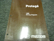 1999 Mazda Protege Electrical Wiring Diagram Service Repair Shop Manual OEM 99