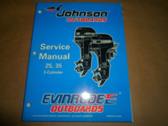 1998 Johnson Evinrude Outboards Service Manual 25 35 3-Cylinder OEM Boat