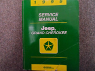 1998 JEEP GRAND CHEROKEE Service Shop Repair Manual FACTORY DEALERSHIP OEM BOOK