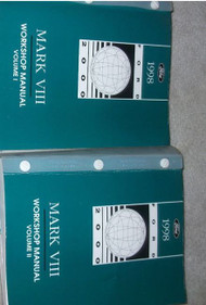 1998 FORD Lincoln Mark VIII Service Shop Repair Manual Set FACTORY 98 BOOKS