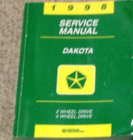 1998 Dodge DAKOTA TRUCK Service Repair Shop Workshop Manual Factory Mopar OEM