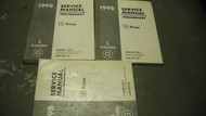 1998 Chevrolet Chevy Geo PRIZM Preliminary Repair Service Shop Manual Set 3 VOL