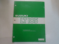 1987 Suzuki LT185 Supplementary Service Manual 995014108001E STAINED FADED OEM