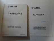 2005 Yamaha YXR660FAT YXR660FAS Service Supplementary Shop Manual 2 VOLUME SET X
