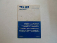 1997 Yamaha Snowmobile VX500XTA VX600XTA VX500XTCA VX600XTCA Owners Manual WORN