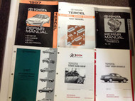 1997 TOYOTA TERCEL Service Shop Repair Manual SET W EWD + TRANSAXLE & MORE OEM