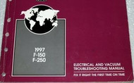 1997 Ford TRUCK F-150 F-250 F 150 F250 Wiring Electrical Diagram Manual EVTM EWD