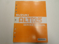 1984 Suzuki ALT125 Service Repair Shop Manual MINOR FADING FACTORY OEM BOOK 84