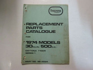 1974 Triumph Replacement Parts Catalogue 30CU.IN. 500CC Daytona T100R Series 1