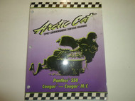 1997 Arctic Cat Panther 550 Cougar & MC Service Repair Shop Manual FACTORY WORN
