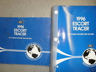 1996 FORD ESCORT & Mercury Tracer Service Shop Repair Manual Set W EVTM EWD OEM