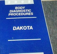 2002 Dodge Mopar DAKOTA TRUCK Body Diagnostic Procedure Manual Factory