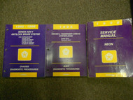 1996 DODGE PLYMOUTH NEON Service Repair Shop Manual OEM 96 DEALERSHIP BOOK SET