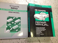 2000 Toyota MR2 MR 2 Service Repair Shop Workshop Manual Set W EWD