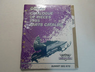 1995 Ski Doo Summit 583 670 Parts Catalog Manual FACTORY OEM BOOK 95 NEW OTHER