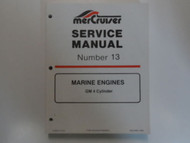 1995 MerCruiser # 13 Marine Engines GM 4 Cylinder Service Repair Manual FACTORY
