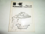 1995 Kawasaki XiR Jet Ski Watercraft Service Manual Supplement WATER DAMAGED OEM
