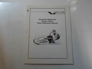 1995 Kawasaki Watercraft Power Trains Video Reference Manual FACTORY OEM BOOK 95