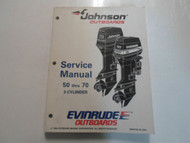 1995 Johnson Evinrude Outboards 50 thru 70 3-Cylinder Service Manual OEM BOAT 95
