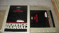1995 FORD MERCURY VILLAGER VAN Repair Service Shop Manual Set 95 EWD EVTM