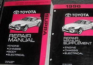 1995 1996 Toyota Supra Service Repair Shop Manual Set W SUPPLEMENT OEM BOOK