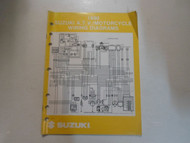1990 Suzuki A.T.V. Motorcycle Wiring Diagram Manual FACTORY OEM BOOK 90 DEAL