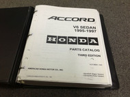 1995 1996 1997 HONDA ACCORD V6 V-6 SEDAN Parts Catalog Manual Third Edition OEM
