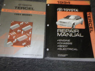 1994 Toyota TERCEL Service Shop Repair Manual Set FACTORY OEM 94 BOOK
