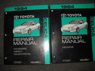 1994 TOYOTA CELICA Service Repair Shop Manual Set OEM 2 VOLUME SET WORKSHOP BOOK