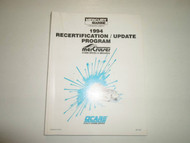 1994 Mercury Marine Recertification Update Program Manual FACTORY OEM BOOK 94