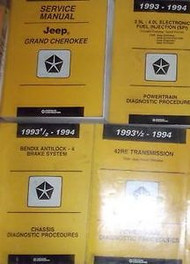 1994 JEEP GRAND CHEROKEE Shop Service Repair Manual SET W DIAGNOSTICS MANUALS 94