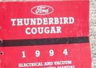 1994 Ford Thunderbird & Mercury Cougar Electrical Wiring Diagrams Manual EWD