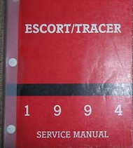 1994 FORD ESCORT MERCURY TRACER Repair Service Shop Manual FACTORY BOOK FORD
