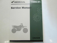 1986 1987 1988 1989 1990 1991 Honda CR250R CR 250 R Service Repair Shop Manual