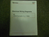 1994 AUDI 90 USA CANADA M.Y. Electrical Wiring Diagram Service Manual OEM 94