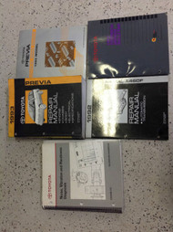 1993 Toyota Previa Van Service Shop Repair Manual Set 5 MANUALS EWD TECH BULL +
