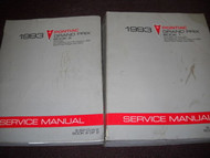 1993 PONTIAC GRAND PRIX Service Shop Repair Workshop Manual Set 2 VOLUME