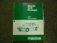 1993 MAZDA 323 PROTEGE Electrical Wiring Diagram Service Repair Shop Manual x