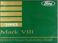 1993 Lincoln MARK VI MARK 8 Wiring Electrical TROUBLESHOOTING Shop Manual OEM