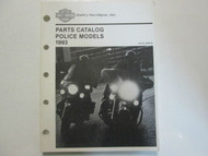 1993 Harley Davidson Police Models Parts Catalog FACTORY OEM BOOK 93