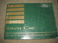 1993 FORD LINCOLN TOWN CAR Electrical Wiring Diagrams Service Shop Manual EVTM