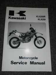 1993 1994 1995 1996 Kawasaki KLX250R KLX250 Service Repair Shop Manual OEM
