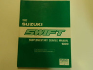 1992 Suzuki Swift 1300 Supplementary Service Manual FACTORY OEM 92 FACTORY DEAL