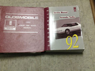 1992 Oldsmobile Olds TORONADO TROFEO Service Shop Repair Manual Set W Labor Book