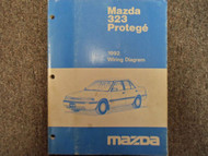 1992 Mazda 323 Protege Electrical Wiring Diagram Manual FACTORY OEM BOOK 92 x