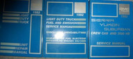 1992 GMC Suburban Sierra Yukon Truck Service Shop Repair Manual Set 3 VOL SET