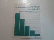 1992 Daihatsu Charade Air Conditioner Manual 1.0 Liter WATER DAMAGED OEM DEAL