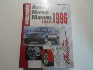 1992 93 94 95 1996 Chiltons Auto Repair Manual ALL MODELS ALL MAKES GM CHRYSLER