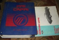 1991 MERCURY CAPRI Service Repair Shop Manual OEM 91 DEALERSHIP OEM BOOKS W EWD